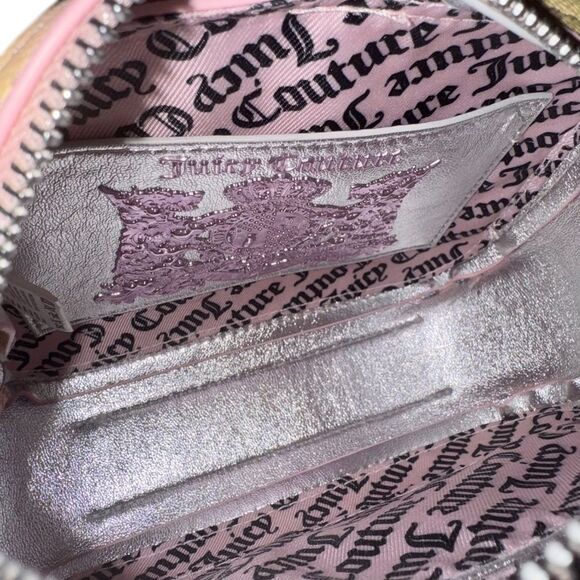 Juicy Couture Rainbow Tie-Dye Jasmine Squared Faux Leather Crossbody Bag & Charm - Picture 12 of 14